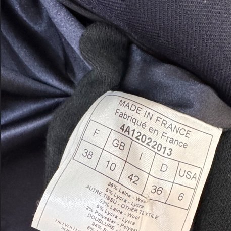 【美收精品】Christian Dior 深藍色條紋西裝外套 5-406【隔月月中將轉賣至日本 上架期限30天】-8