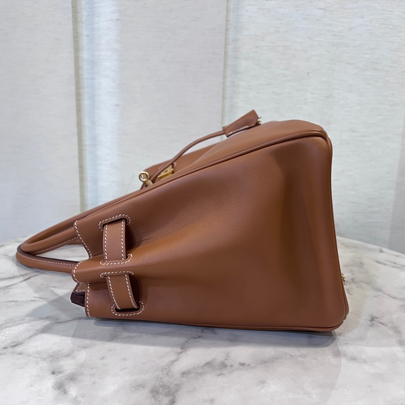 Hermes 37金棕Jonathan小牛皮金釦Birkin 30-3
