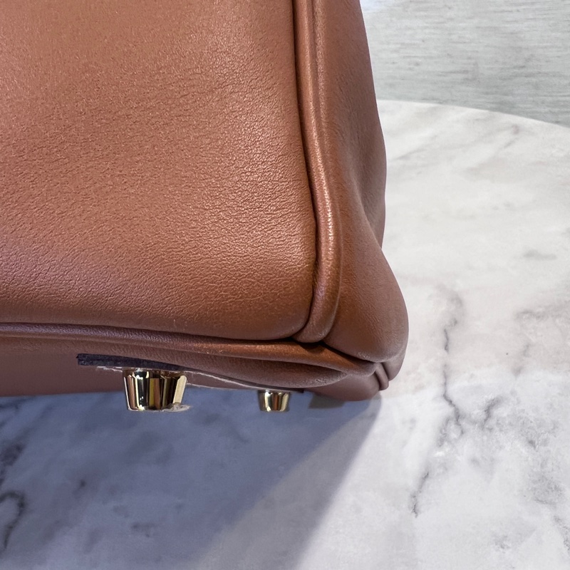 Hermes 37金棕Jonathan小牛皮金釦Birkin 30-5