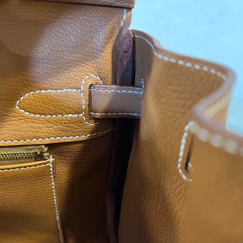 Hermes 37金棕Jonathan小牛皮金釦Birkin 30-15