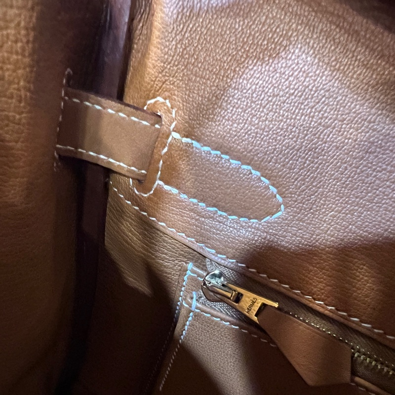 Hermes 37金棕Jonathan小牛皮金釦Birkin 30-16