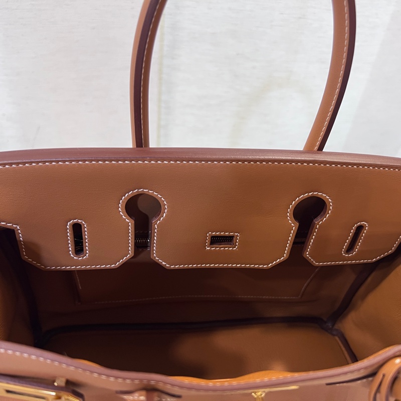 Hermes 37金棕Jonathan小牛皮金釦Birkin 30-17