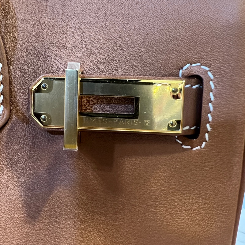 Hermes 37金棕Jonathan小牛皮金釦Birkin 30-18