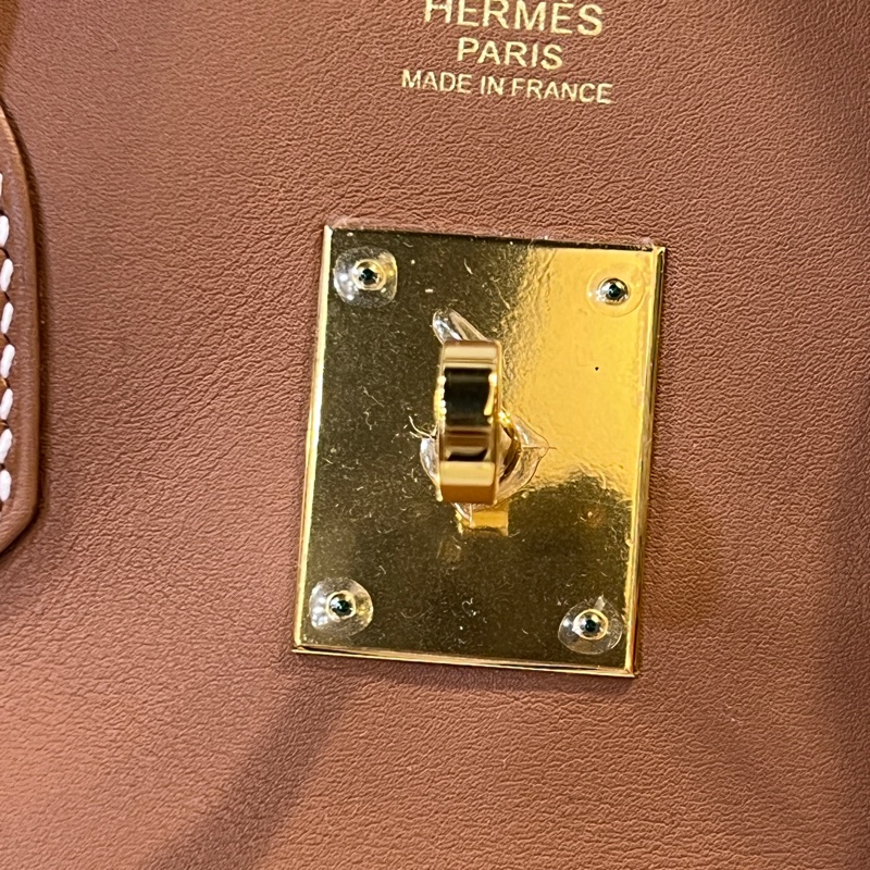 Hermes 37金棕Jonathan小牛皮金釦Birkin 30-19