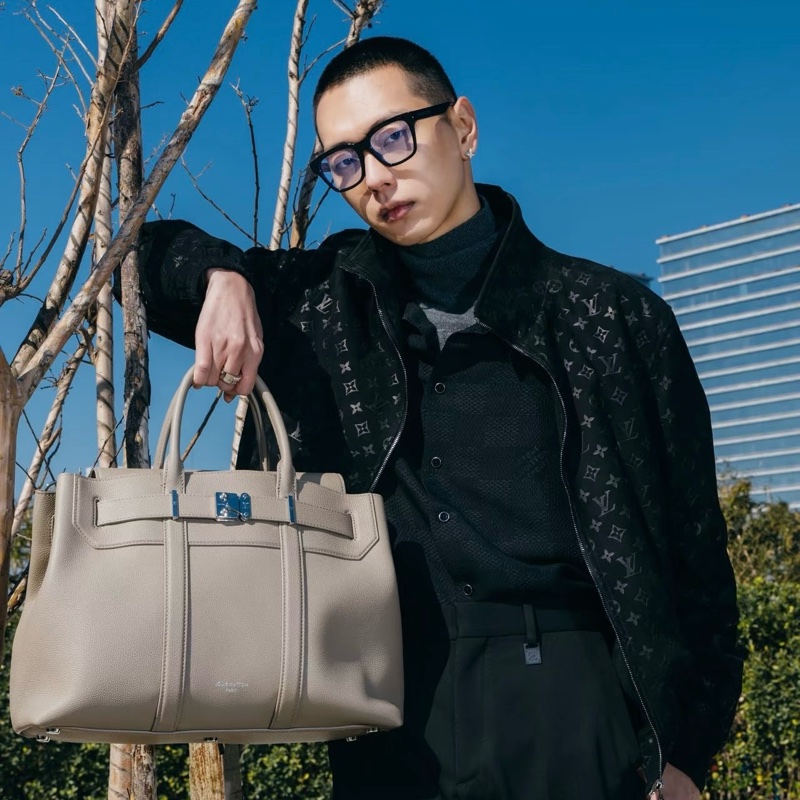全新🆕 LV 路易威登 Georges Tote大象灰手提袋 單肩包斜挎包 銀扣 附件：肩帶-8