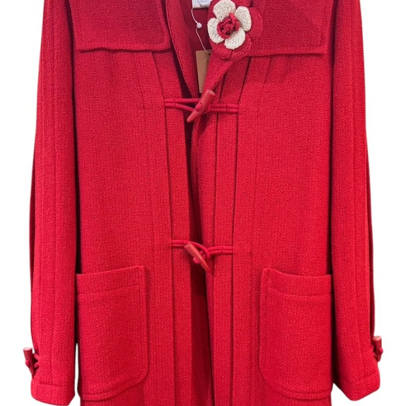 【美收精品】Chanel 頂級紅色羊毛大衣 5-504【隔月月中將轉賣至日本 上架期限30天】-2