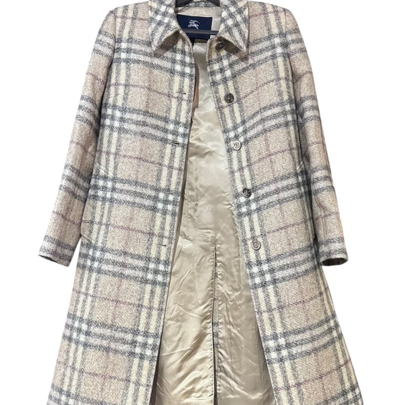 【美收精品】Burberry 米色格紋大衣 5-513【隔月月中將轉賣至日本 上架期限30天】-1