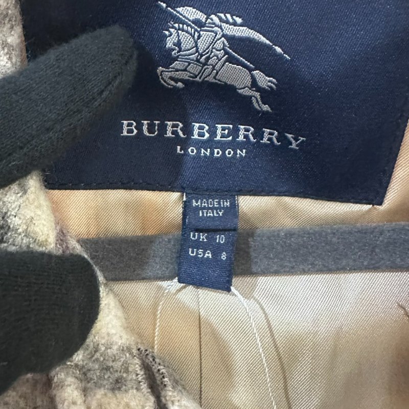 【美收精品】Burberry 米色格紋大衣 5-513【隔月月中將轉賣至日本 上架期限30天】-7