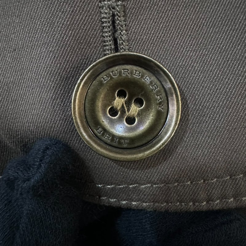 【美收精品】Burberry 灰咖啡色短版造型風衣 5-511【隔月月中將轉賣至日本 上架期限30天】-4