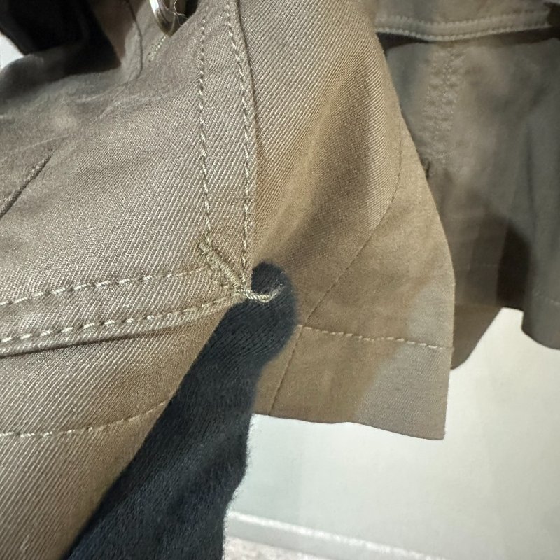【美收精品】Burberry 灰咖啡色短版造型風衣 5-511【隔月月中將轉賣至日本 上架期限30天】-6