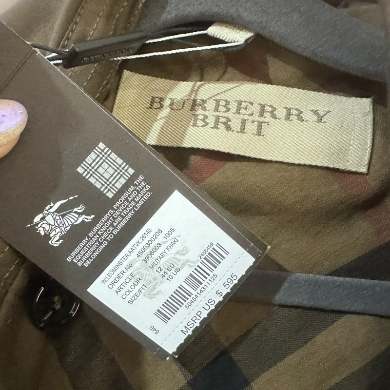 【美收精品】Burberry 灰咖啡色短版造型風衣 5-511【隔月月中將轉賣至日本 上架期限30天】-7