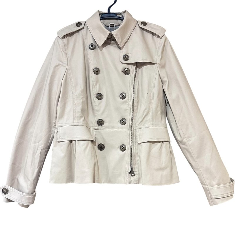 【美收精品】Burberry 米色風衣造型夾克 5-515【隔月月中將轉賣至日本 上架期限30天】-0