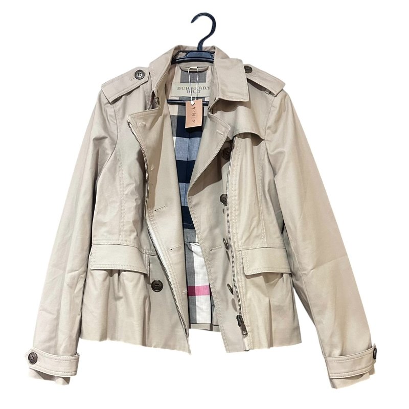 【美收精品】Burberry 米色風衣造型夾克 5-515【隔月月中將轉賣至日本 上架期限30天】-1
