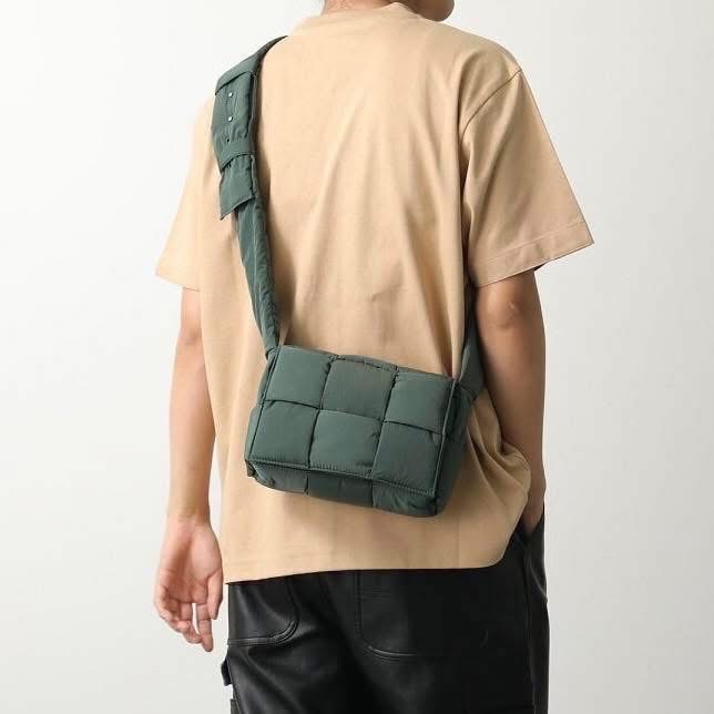 Bottega Veneta 軍綠尼龍斜背包-1