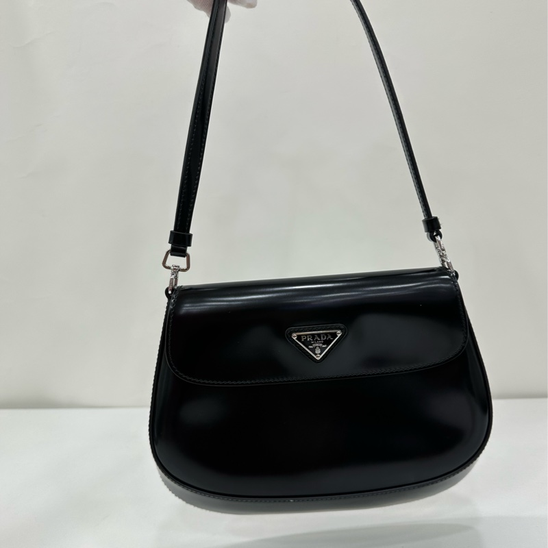 Prada cleo 黑色腋下包 尺寸22×15.5×4cm-6