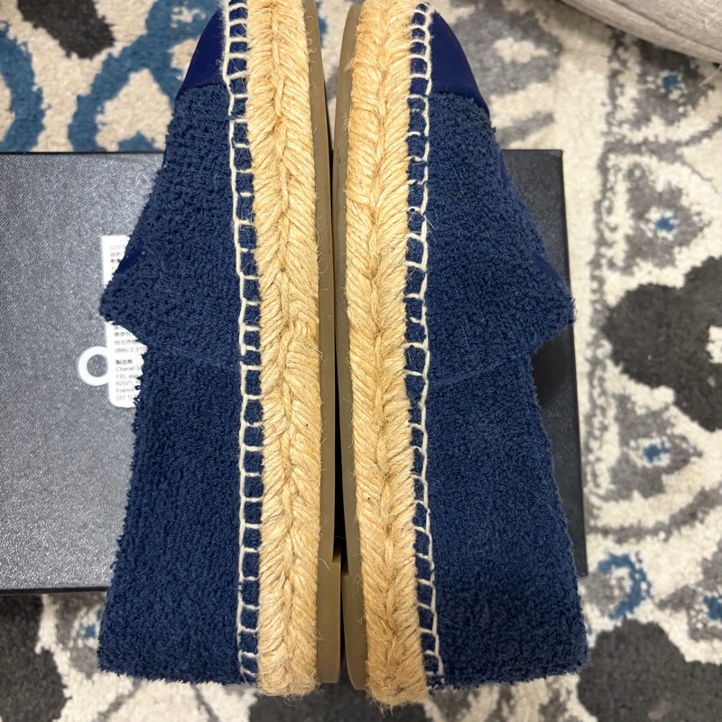Chanel 牛仔 布面 鉛筆鞋 36號-3