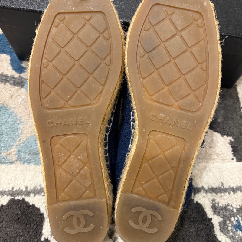 Chanel 牛仔 布面 鉛筆鞋 36號-4