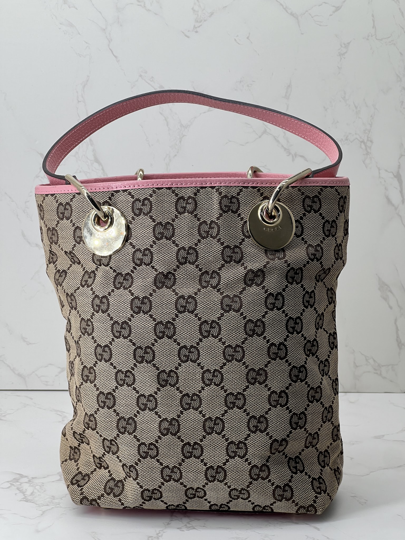 香緹國際精品 GUCCI 粉邊托特包 1039-0