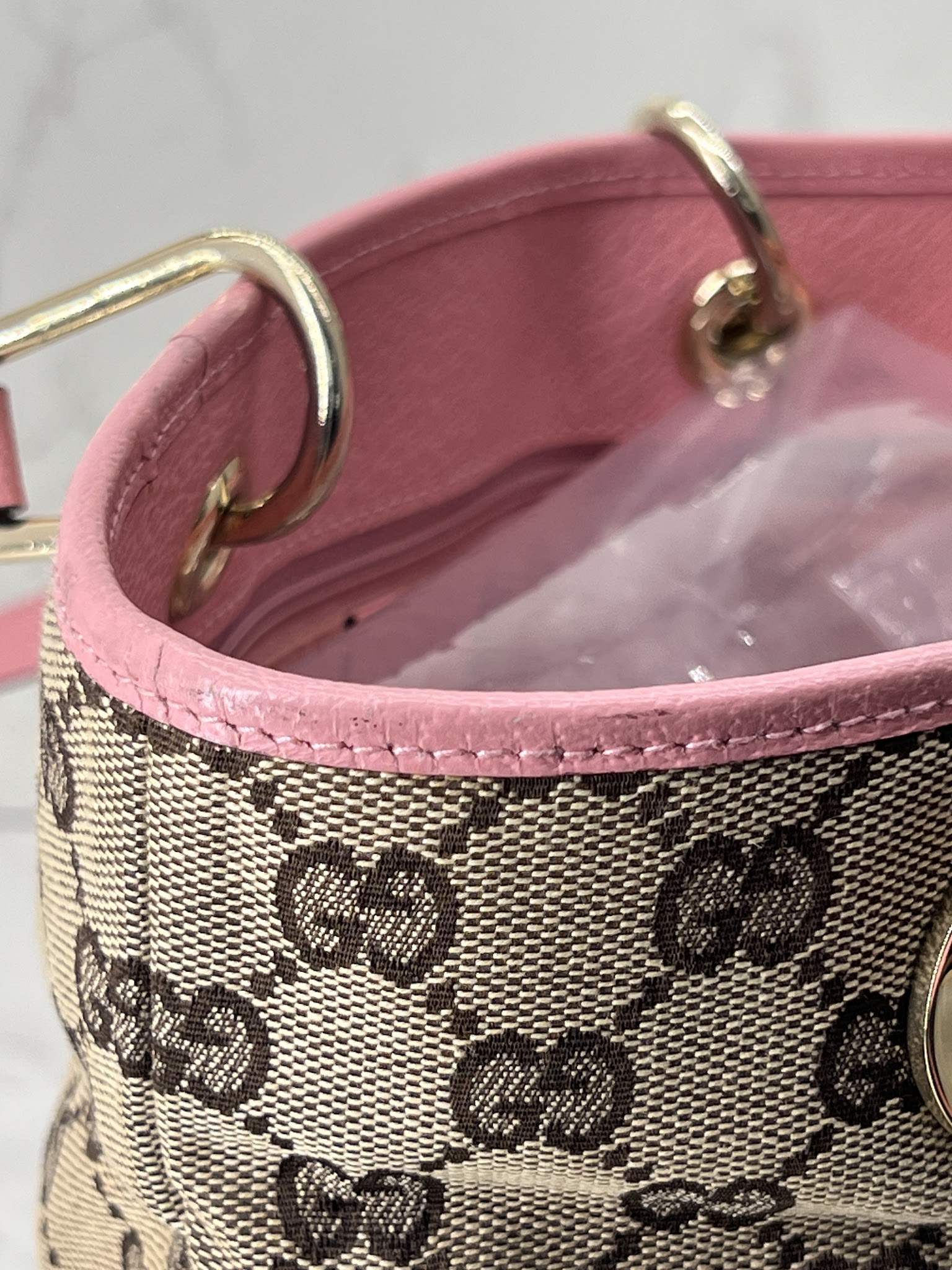 香緹國際精品 GUCCI 粉邊托特包 1039-1