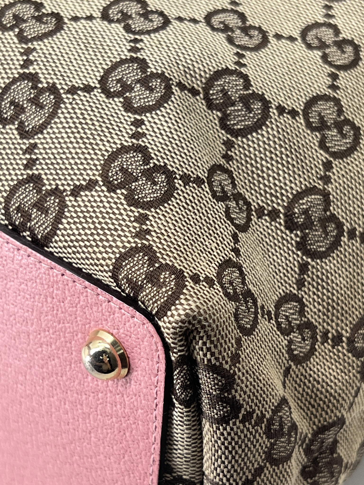 香緹國際精品 GUCCI 粉邊托特包 1039-5
