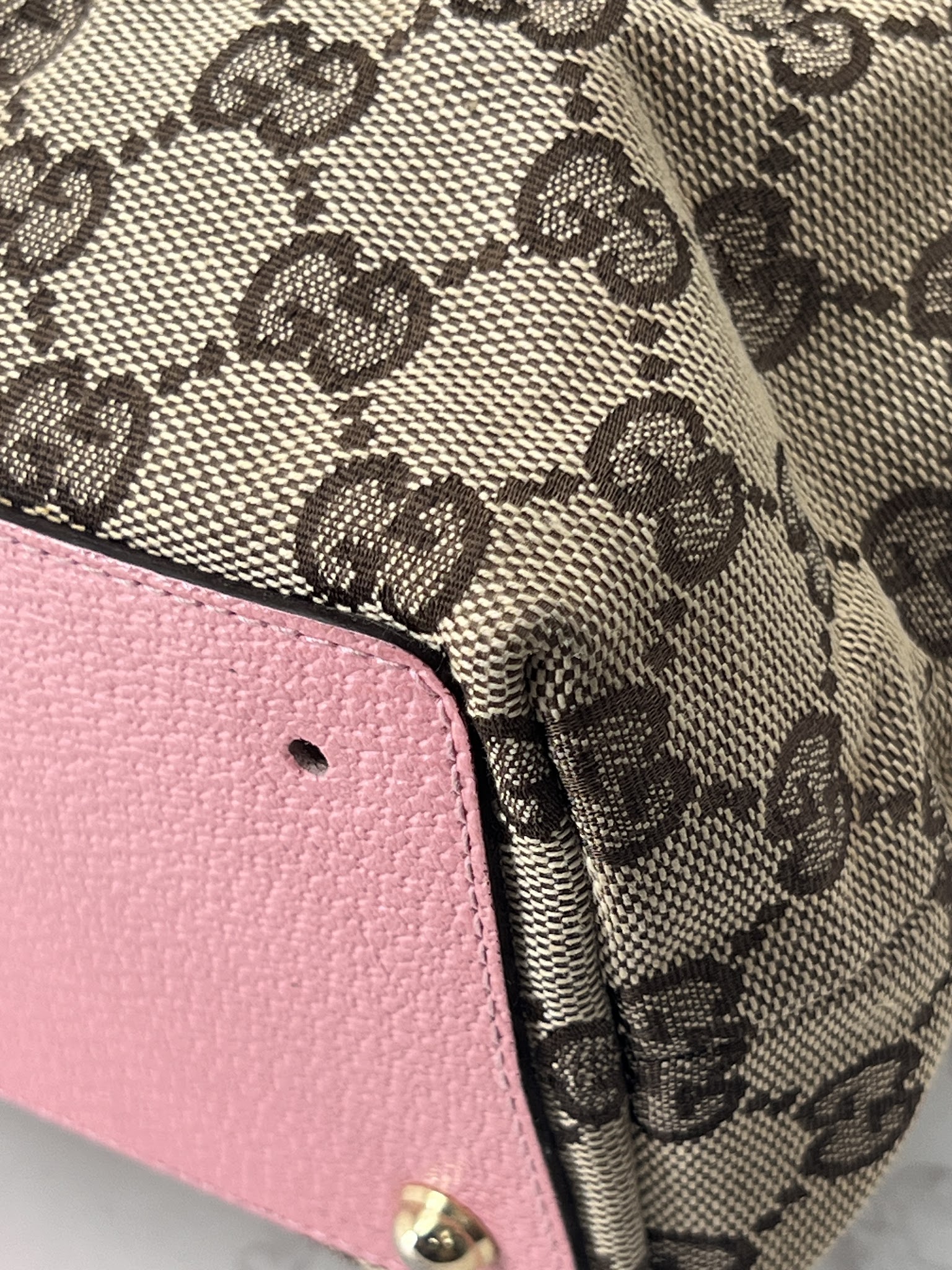 香緹國際精品 GUCCI 粉邊托特包 1039-7