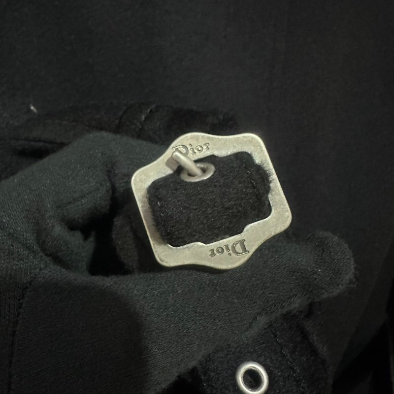 【美收精品】Christian Dior 黑色鉚釘毛絨皮質大衣 5-507【隔月月中將轉賣至日本 上架期限30天】-6