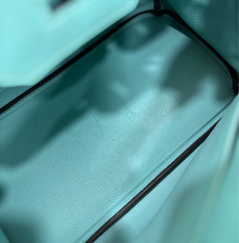 HERMES 愛馬仕 Birkin30 3P馬卡龍藍 金扣 togo皮 T刻-6