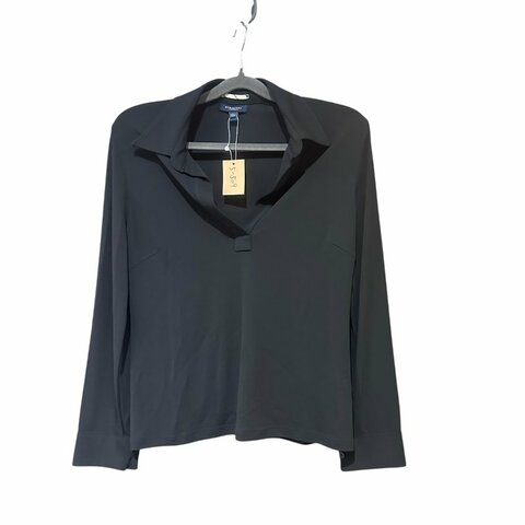 【美收精品】Burberry 涼感螺縈95%黑色長袖上衣 5-509【隔月月中將轉賣至日本 上架期限30天】