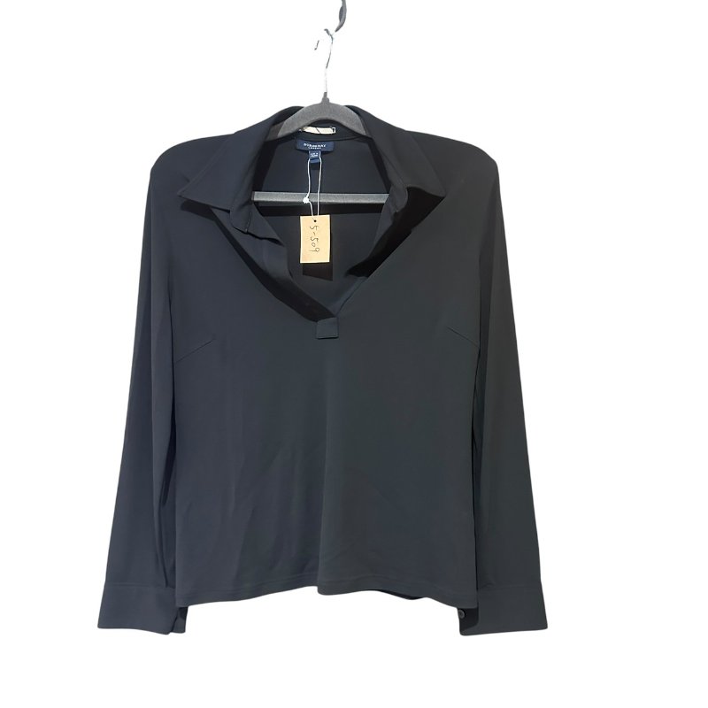 【美收精品】Burberry 涼感螺縈95%黑色長袖上衣 5-509【隔月月中將轉賣至日本 上架期限30天】-0