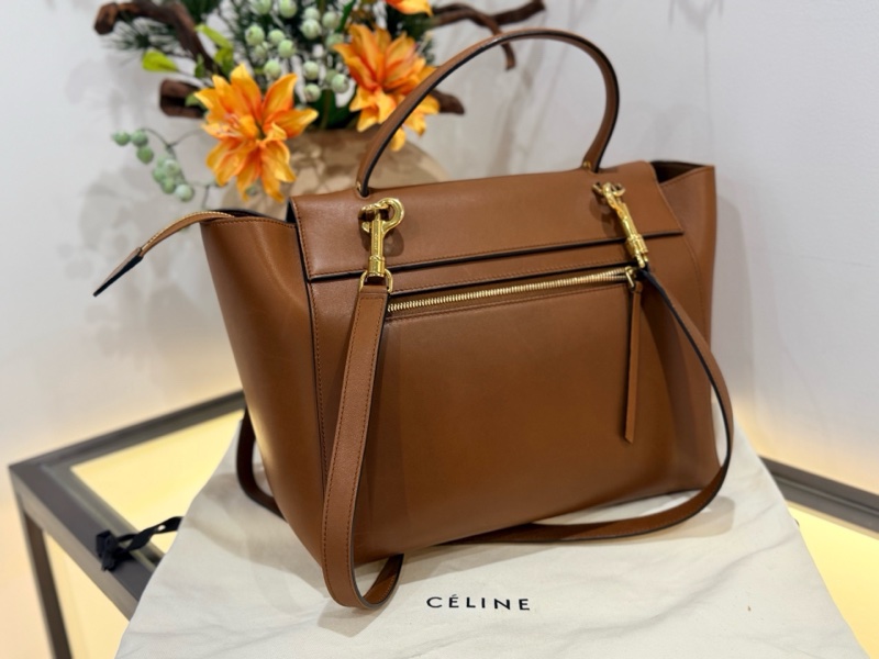 Celine賽琳鯰魚包中號焦糖色/28*21*17cm-1