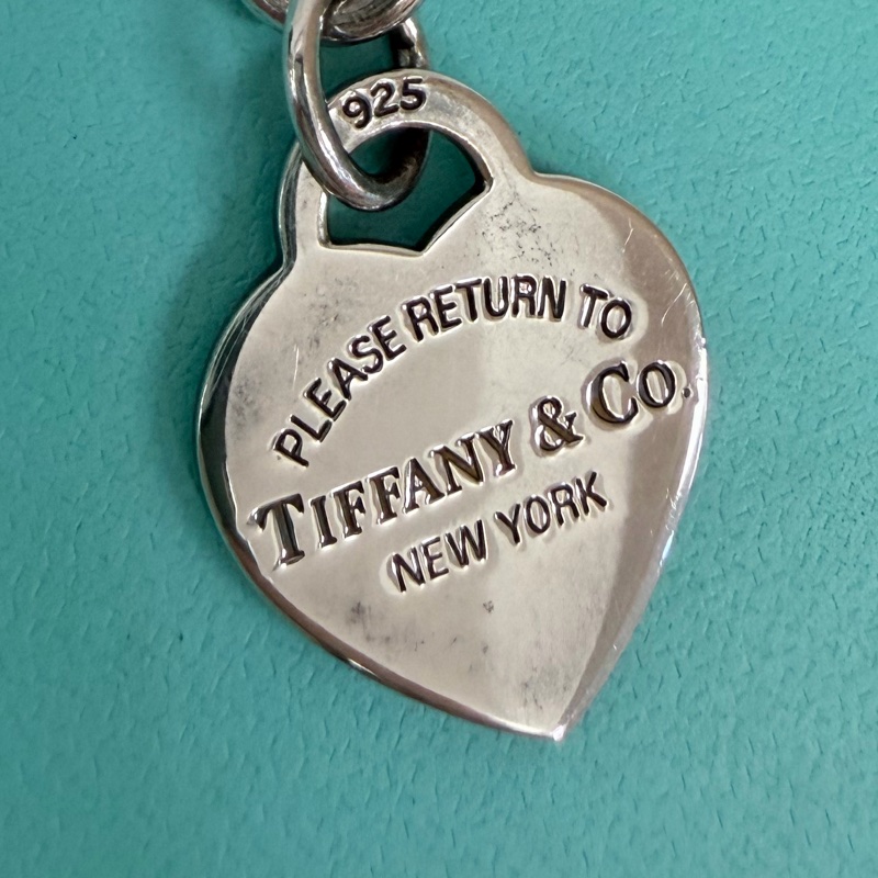 Tiffany &Co. 925純銀愛心牌RTT手鍊-15
