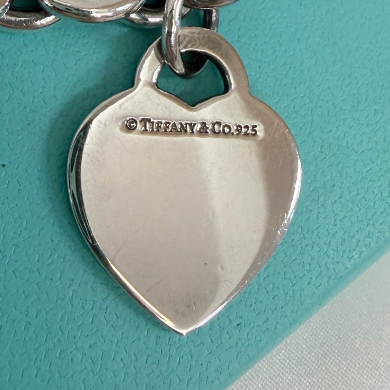 Tiffany &Co. 925純銀愛心牌RTT手鍊-16