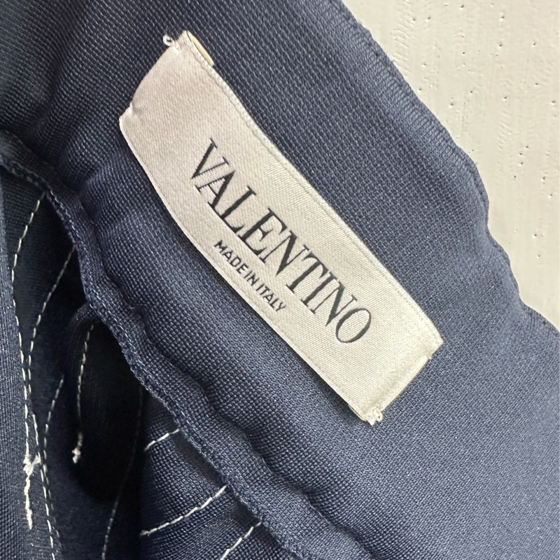 Valentino華倫天奴 白條藍色半裙 36碼-4