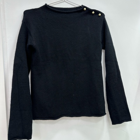 DIOR 黑色珍珠羊絨毛衣 36碼
