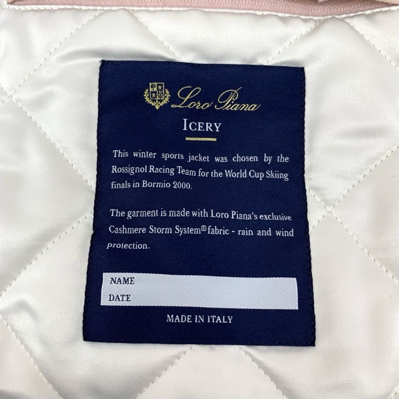 Loro Piana 粉色山羊绒连帽毛领长袖大衣外套 42码-8