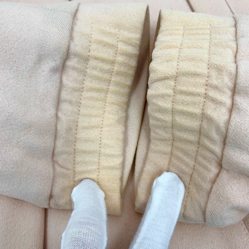 Loro Piana 粉色山羊绒连帽毛领长袖大衣外套 42码-10