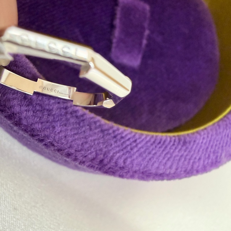 Gucci 750白K金 Link to Love鏡面戒指10號-19