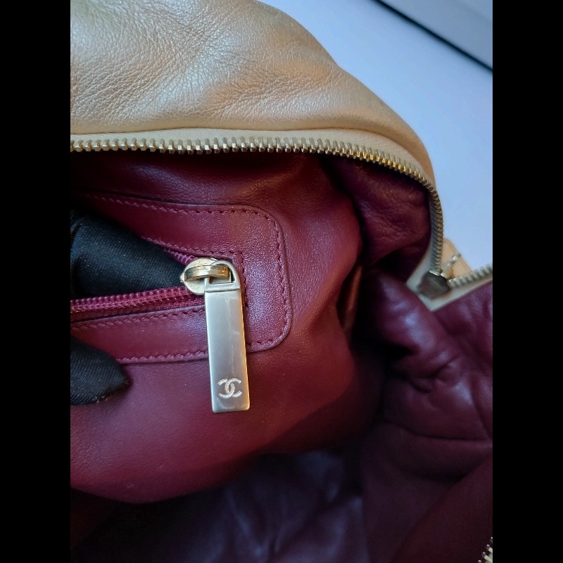 Chanel 金色皮革大保齡球包 cocoon-29