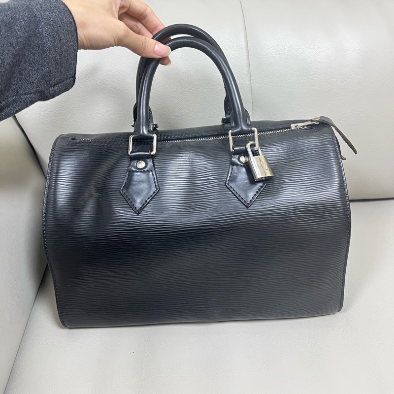 Louis Vuitton LV 28水波紋波士頓包（銀扣版）-1