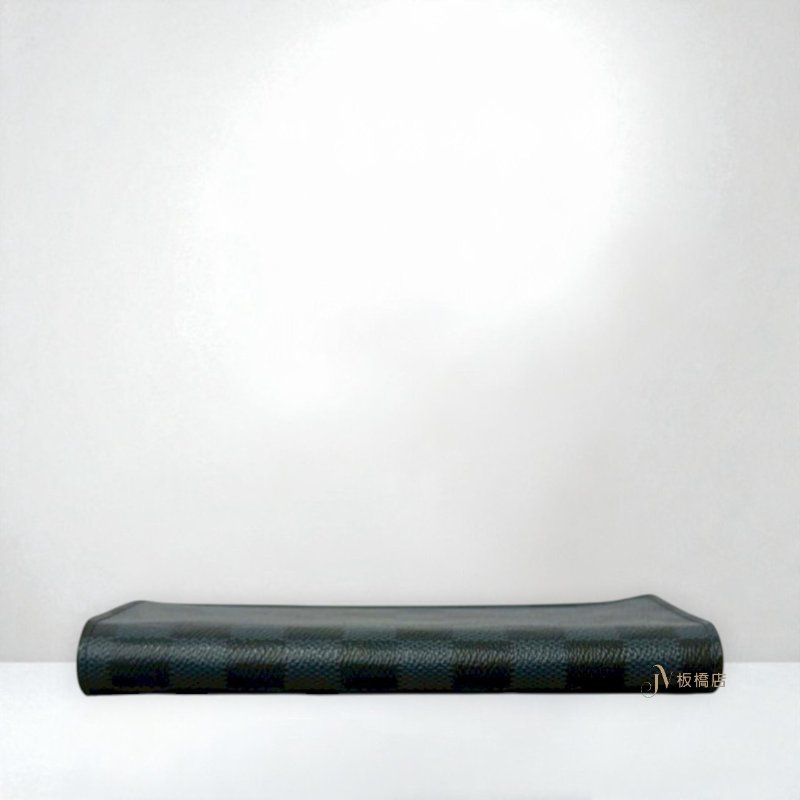 JS1279-LV Damier Cobalt深藍棋盤格BRAZZA對開長夾N63212-4
