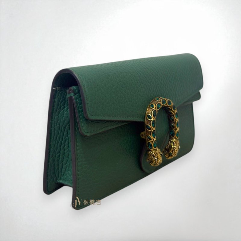 JS1405-GUCCI Dionysus GG綠牛皮迷你酒神鍊包476432-3