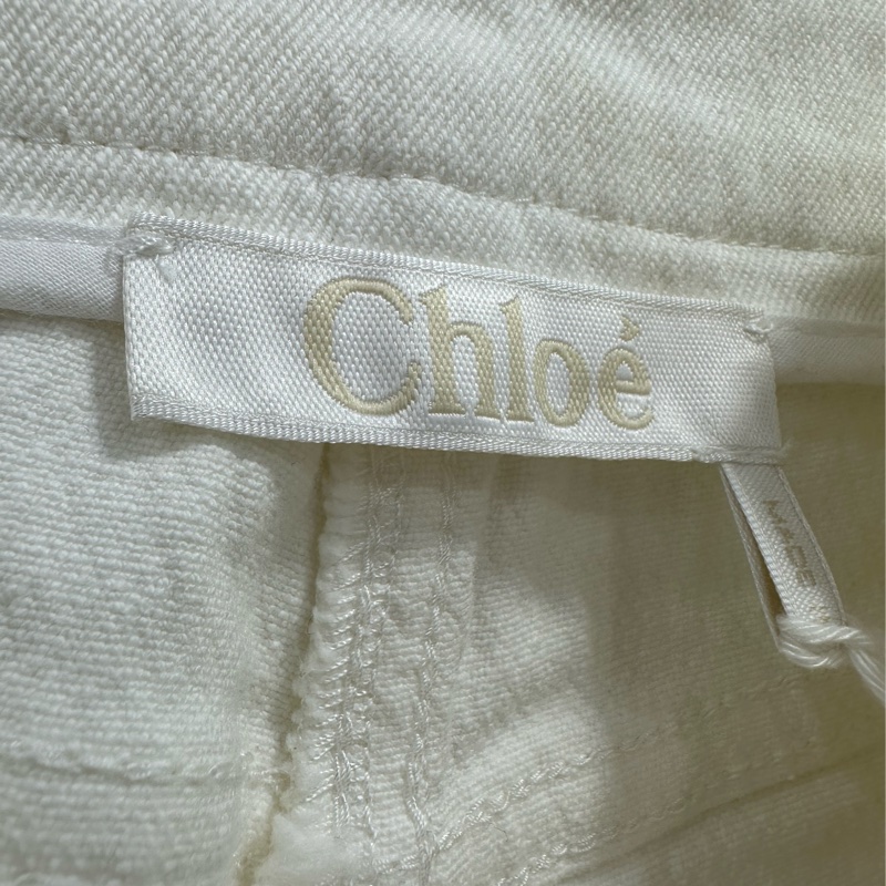 Chloe 白色牛仔長褲 34碼-2