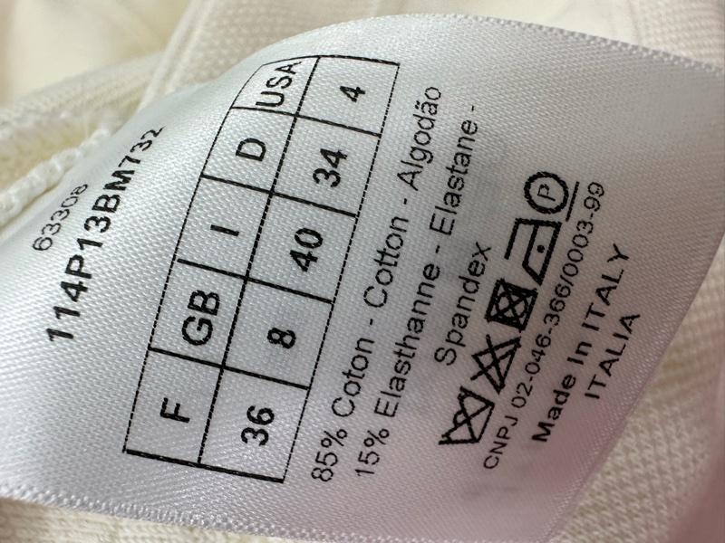Dior迪奧白色高腰短褲 36碼-4
