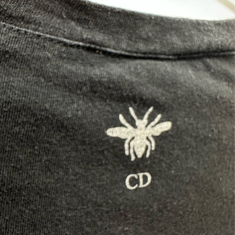 Dior迪奧logo字母數字蜜蜂印花短袖T卹 XS碼-2