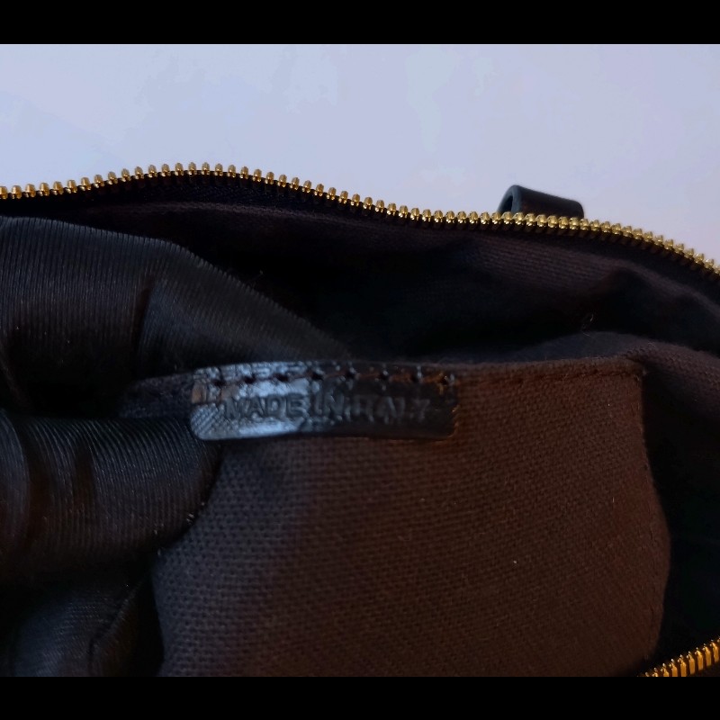Burberry 黑把英系格紋PVC 扇形托特包-14