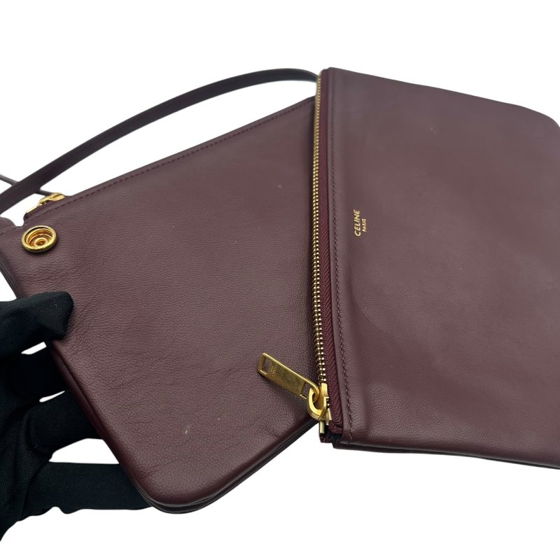 【美收精品】CELINE  C-581酒紅色斜背包【隔月月中將轉賣至日本 上架期限30天】-6