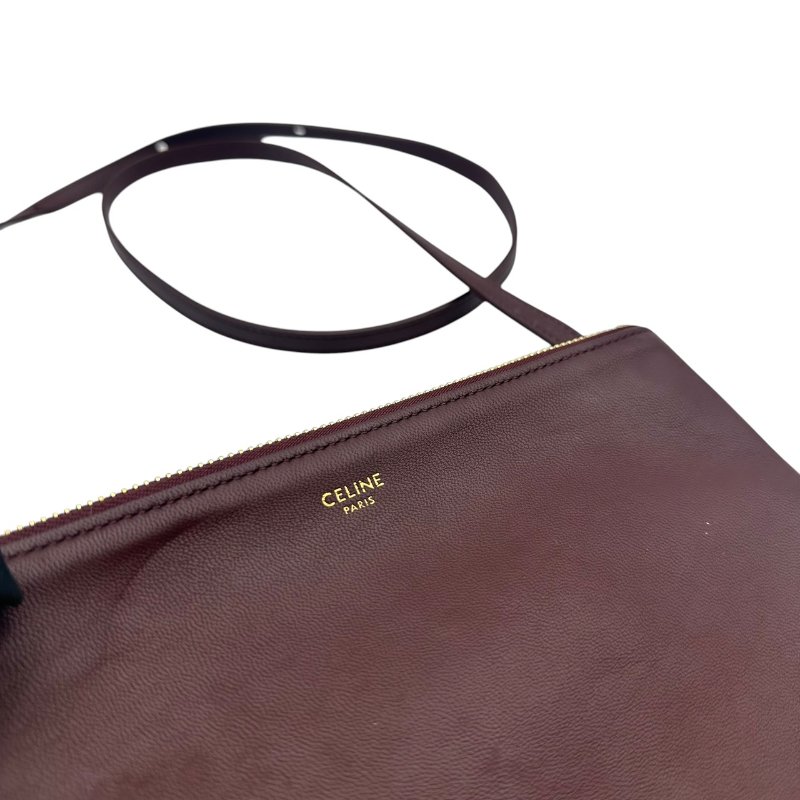 【美收精品】CELINE  C-581酒紅色斜背包【隔月月中將轉賣至日本 上架期限30天】-8