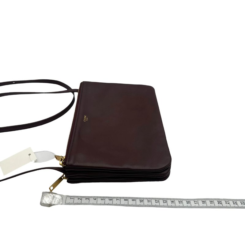 【美收精品】CELINE  C-581酒紅色斜背包【隔月月中將轉賣至日本 上架期限30天】-12