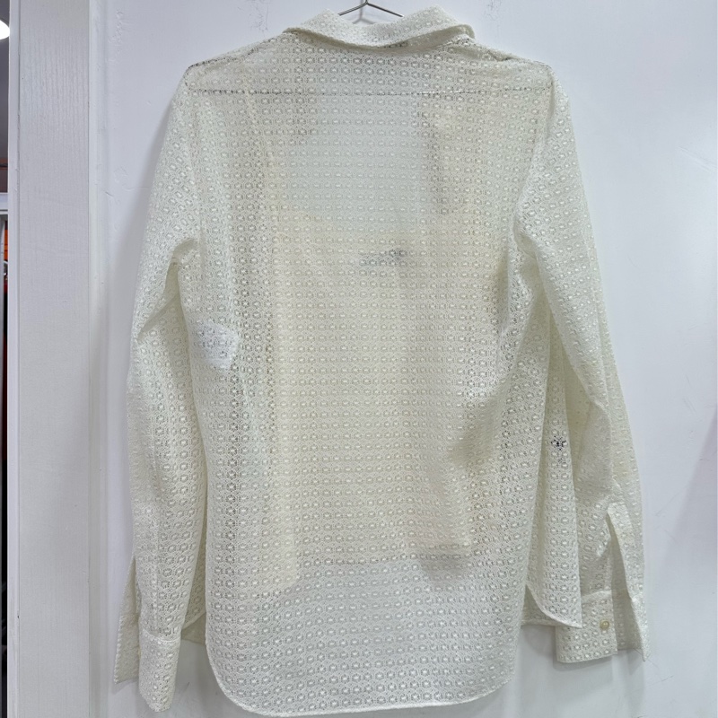 Dior蕾絲襯衫 裡面是一件絲質吊帶背心 36碼-1