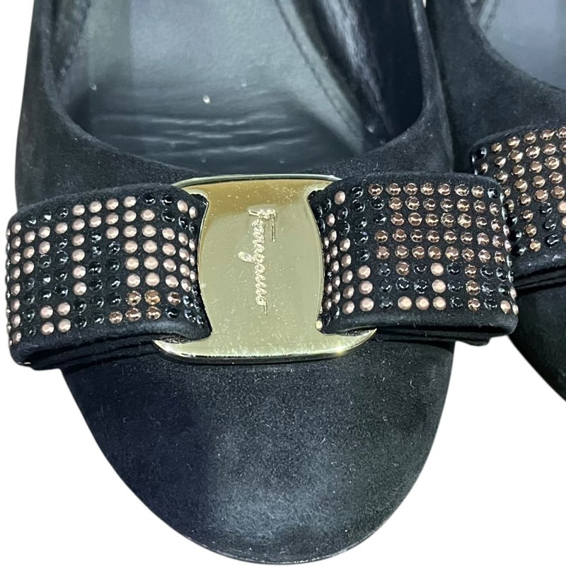 【美收精品】FERAGAMO黑色跟鞋 5-259-5